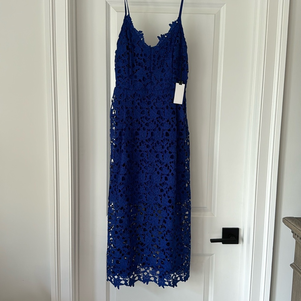 ASTR royal blue midi dress